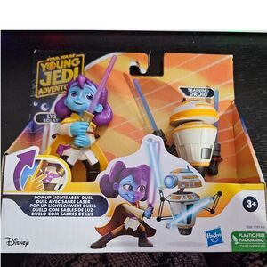 Star‎ Wars Young Jedi Adventures Training Droid Lys Solay pop-up Lightsabers